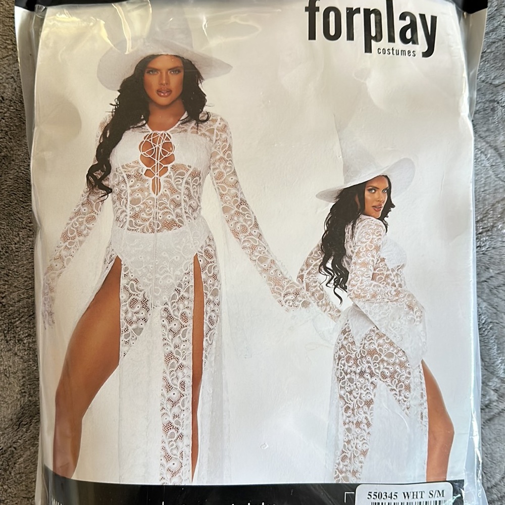 NWT Forplay Costumes What A Witch White Lace costume